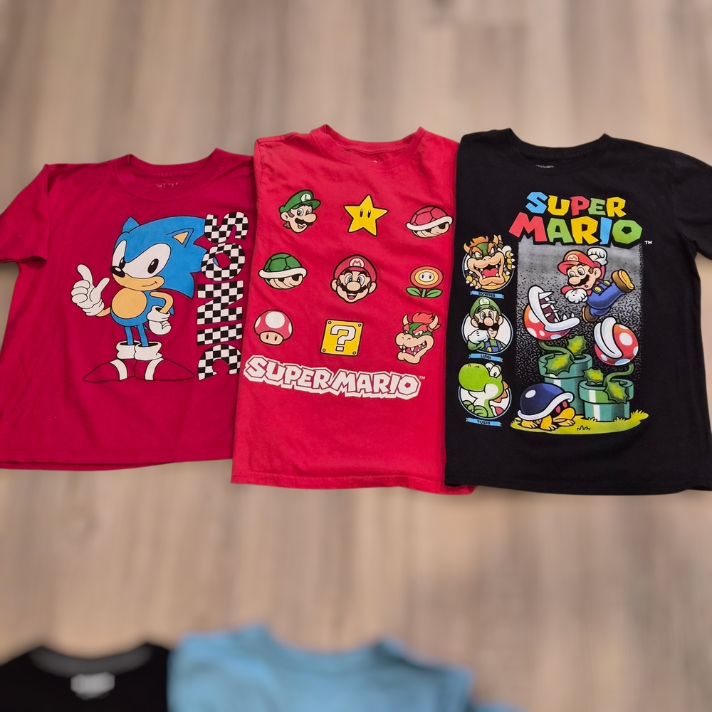 Kids Graphic T-Shirts - Multi-Color Pack Boys Size 10/12 Youth Kids Large - Picture 2 of 4